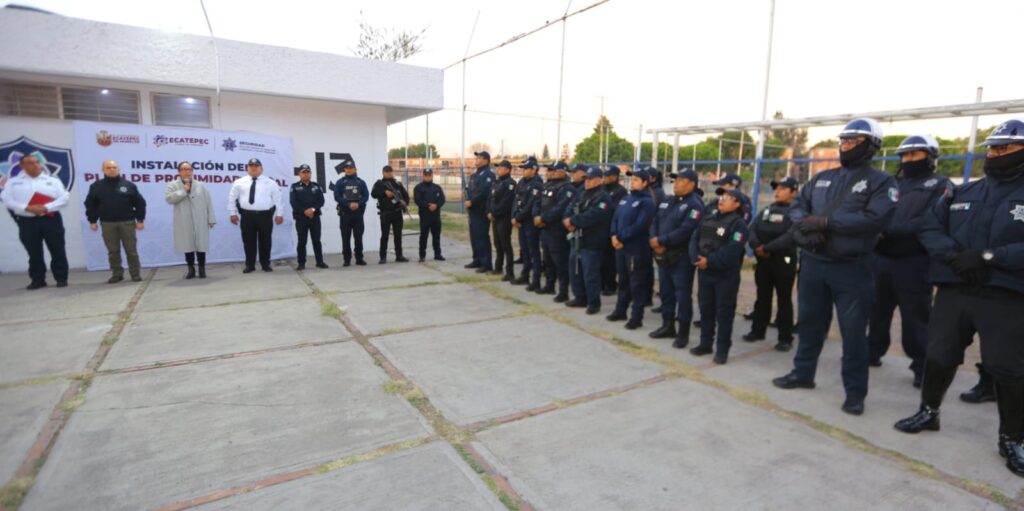 Reivindicar el trabajo de los policías y preservar la paz, se busca en Ecatepec