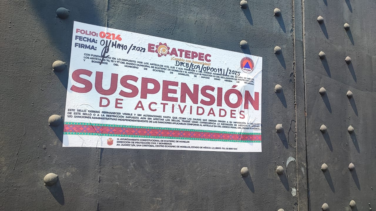 Protección Civil suspende empresa de químicos, en Hank González
