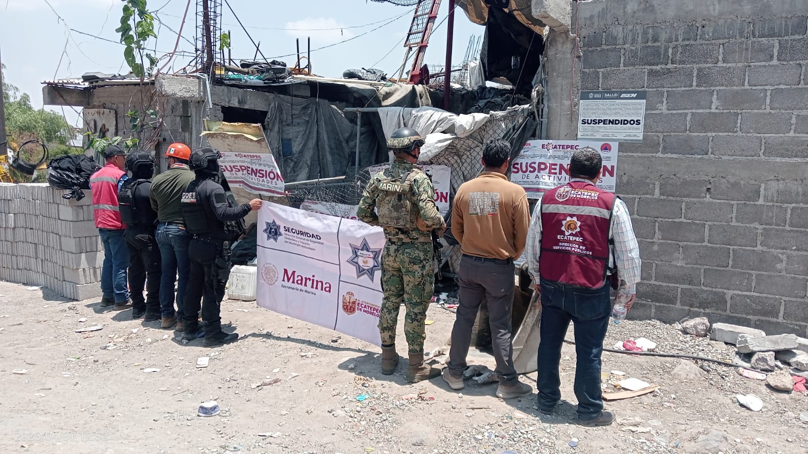 Suspenden autoridades de Ecatepec basurero ubicado en barranca de la Sierra de Guadalupe