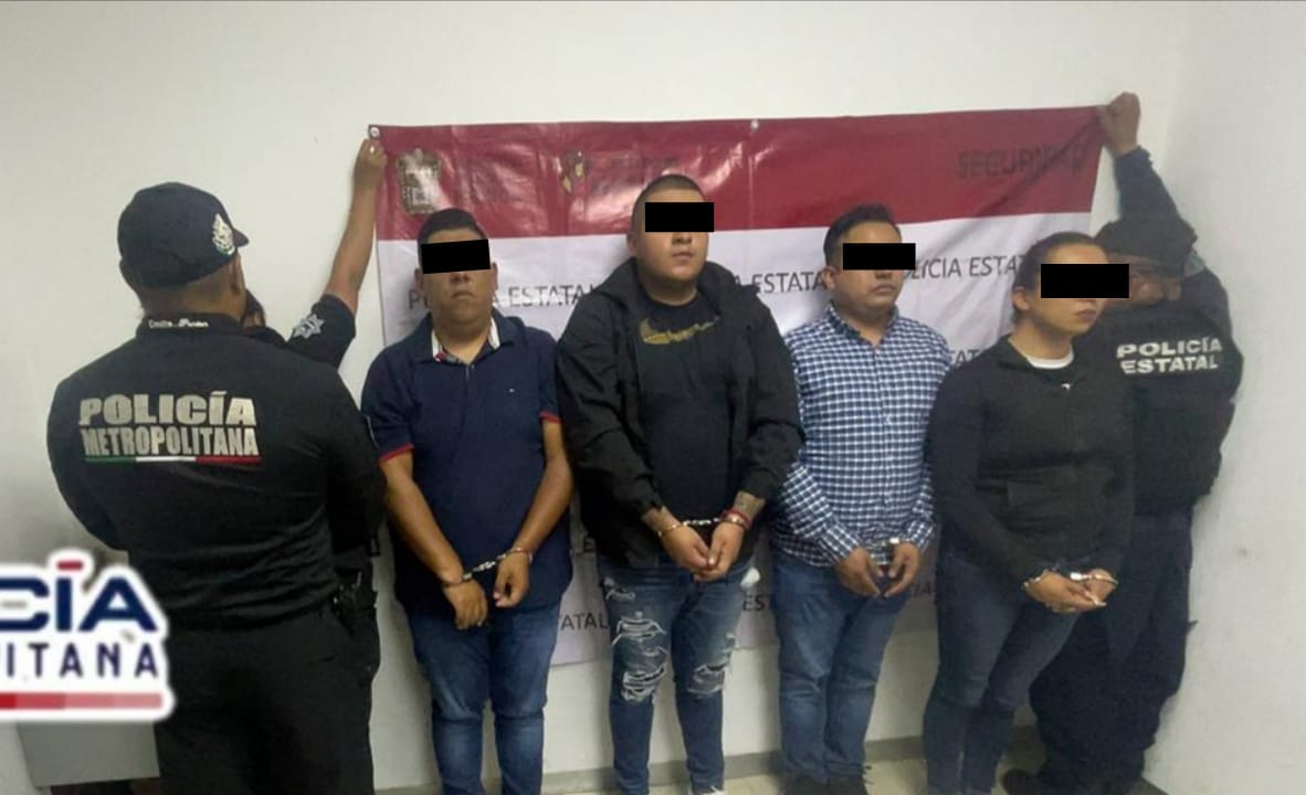 Rescatan a dos peruanos secuestrados y detienen a cuatro personas, policías de Ecatepec y de la SSEM
