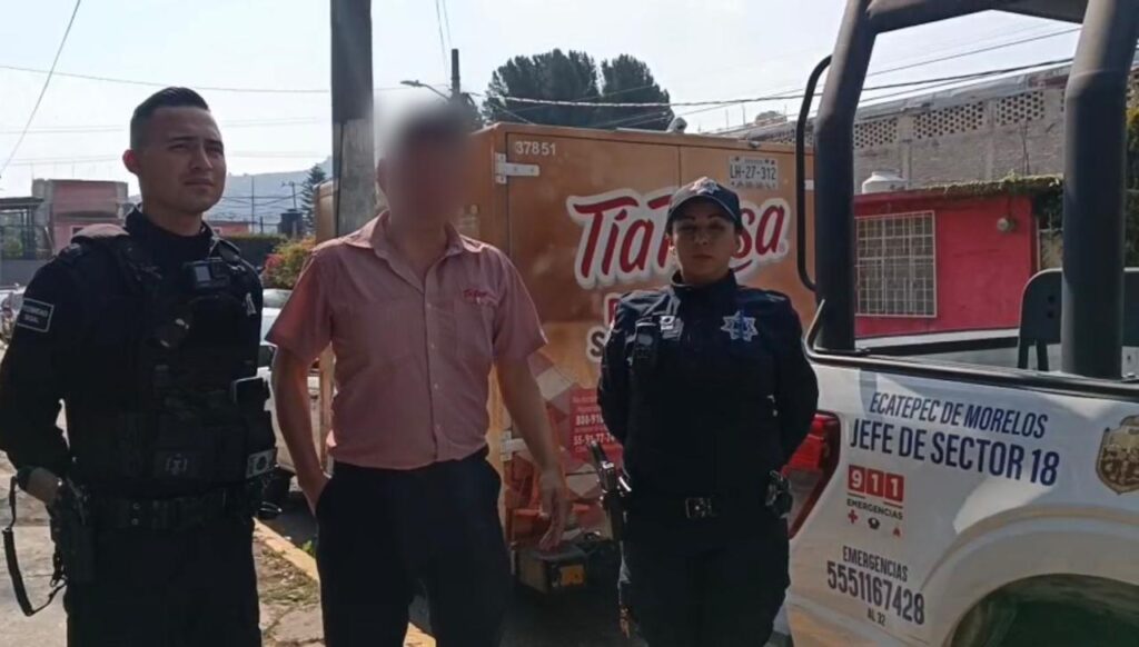 Policía municipal recupera vehículo repartidor de mercancía