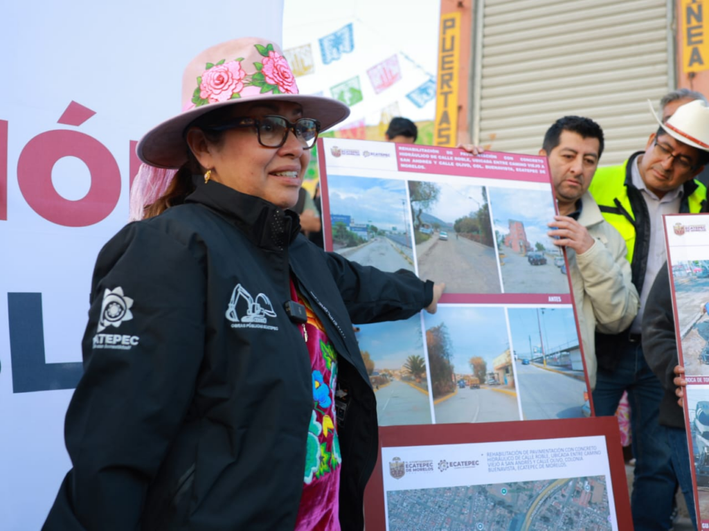 Ecatepec fortalece su estrategia de pavimentación de vialidades prioritarias